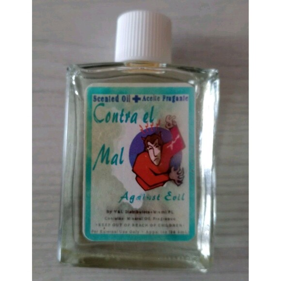 Contra el Mal Scented Oil Against Evil 1 Fl. Oz. Protection Ward Off Negativity - Picture 1 of 5